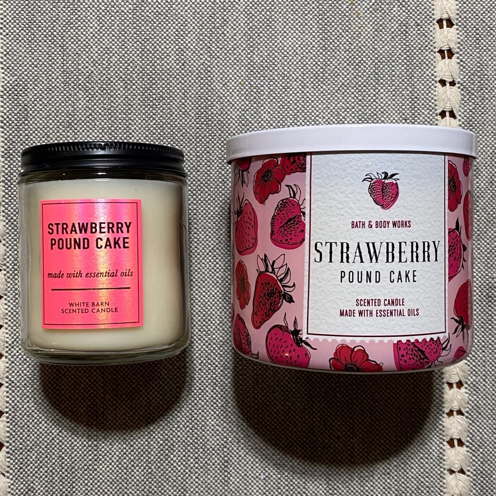 Strawberry Pound Cake Candles NEW